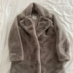 Faux fur coat